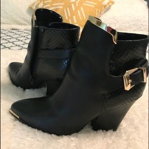 Aldo Black Booties size 6.5